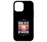 Boba Tea Is My Valentine Divertido Anti Valentine Boba Love Carcasa para iPhone 12 Pro MAX