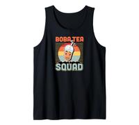 Boba Tea Squad - Té Boba de Estilo Retro a Juego Camiseta sin Mangas