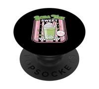 Boba Time Dulce Y Masticable Tapioca Perlas Entusiasta PopSockets PopGrip Adhesivo