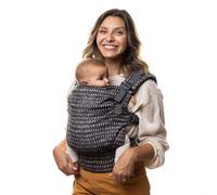 Boba X Mochila Portabebés Ergonómica - Ajustable de Bebé Recién Nacido a Niño - 2 en 1: Portabebé Delantero y Mochila de Porteo a la Espalda con Tirantes Cruzados (3-20 kg) - Denim Rain