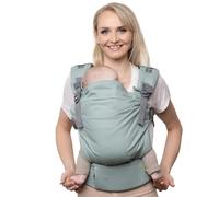 Boba X Mochila Portabebés Ergonómica - Ajustable de Bebé Recién Nacido a Niño - 2 en 1: Portabebé Delantero y Mochila de Porteo a la Espalda con Tirantes Cruzados (3-20 kg) - Sea Mist