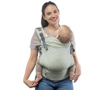 Boba X Mochila Portabebés Ergonómica - Ajustable de Bebé Recién Nacido a Niño - 2 en 1: Portabebé Delantero y Mochila de Porteo a la Espalda con Tirantes Cruzados (3-20 kg) - Linen Willow