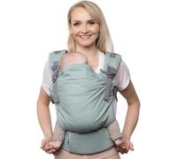 Boba X Mochila Portabebés Ergonómica - Ajustable de Bebé Recién Nacido a Niño - 2 en 1: Portabebé Delantero y Mochila de Porteo a la Espalda con Tirantes Cruzados (3-20 kg) - Sea Mist