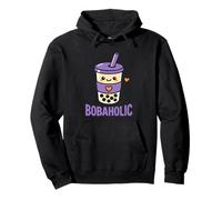 Bobaholic Bubble Tea Boba Lover Kawaii Bebe un Lindo té con Leche Sudadera con Capucha