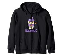 Bobaholic Bubble Tea Boba Lover Kawaii Bebe un Lindo té con Leche Sudadera con Capucha