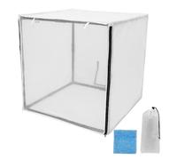BOBASH Cabina de pulverización portátil con cortina y bolsa de almacenamiento, cabina de pulverización extraíble para garaje, estudio, patio, muebles, piezas de coche, proyectos de pintura en aerosol