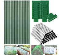 BOBASH Kit de túnel con marco de aros de invernadero de 17 pulgadas de largo guardián de jardín desmontable
