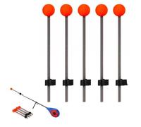 Bobber de Primavera para Pesca en Hielo, Punta de caña de Pescar de Invierno portátil, Acero Inoxidable y EVA Winter Finishing Rod Spring Bobber,