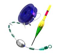 Bobber Juego de línea de pesca - Kit de construcción portátil automático con un flotador que cambia de color | listo para usar en estanque, mar, agua y barco, al aire libre y de viaje, para mujeres