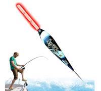 Bobbers de iluminados, con detección de peso, cambio de color, luces flotantes de nocturna, flotadores deslizantes de alta visibilidad para agua salada y agua dulce