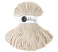 Bobbiny Cordón/cuerda de 5 mm para macramé de color natural dorado, 100 m
