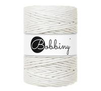 Bobbiny Cordón de macramé de una sola capa XXL de 5 mm (blanco roto), 100 m