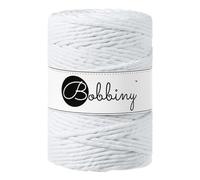 Bobbiny - Cordón de una sola capa para macramé, XXL de 5 mm y 100 m (blanco)