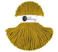 Bobbiny Cordón trenzado de macramé de 5 mm (amarillo picante) de 100 m
