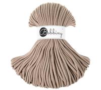 Bobbiny Cordón trenzado de macramé de 5 mm (arena) de 100 m