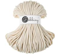 Bobbiny Cordón trenzado de macramé de 5 mm (natural), 50 m