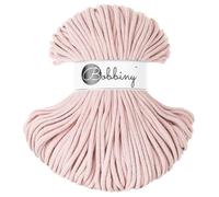 Bobbiny Cordón trenzado de macramé de alta calidad, 5 mm, color rosa pastel, 100 m