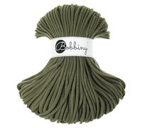 Bobbiny Cordón trenzado de macramé prémium de 5 mm (aguacate) 100 m