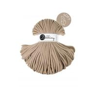 Bobbiny Cordón trenzado jumbo suave, 8 mm, cordón de algodón, hilo de macramé, cordón de algodón natural, 100 m, arena