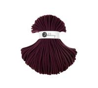 Bobbiny Jumbo - Cuerda trenzada para macramé (9 mm, 100 m), color burdeos