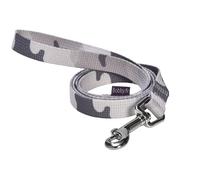Bobby Camouflage - Correa de 100 cm para Perros de Talla L, con Gancho de mosquetón de Seguridad de Metal Resistente, Color Camuflaje Gris