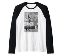 Bobby Charlton Último Partido de fútbol del Manchester United 1973 Camiseta Manga Raglan
