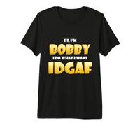 Bobby Costume Idgaf Funny Meme Halloween Bob Costume Bobbys Camiseta Premium