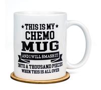 Bobby Creativity Esta es mi taza de quimioterapia, taza de caf? de 11 oz, regalos para el c?ncer para hombres, tratamiento de quimioterapia, taza de t