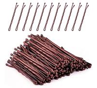 Bobby Pins,MORGLES Brown Bobby Pins for Hair Bob Pins Bulk with Box 120-Count (Brown,2 Inches)