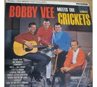 BOBBY VEE - BOBBY VEE Vinyl LP- Meets The Crickets (Liberty Label)