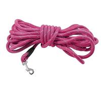 Bobby Walk 3 M - Longitud para Perro 3 Metros/Grosor 1,2 cm, Correa para Perros Tubular, Nailon Resistente, Fucsia, 3 Metros