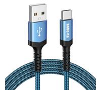 Bobeite Cable USB C a A Carga Rápida 3A QC 3.0, Cable Cargador Tipo C para Samsung Galaxy S25 S24 S23 S22 S21 S20 S10 S9 S8 A71 A51 Note 20 10, iPhone 16/15 Plus Pro Max, Xiaomi, Pixel 9/8/7, 1M