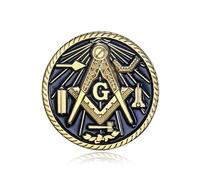 BOBIJOO Jewelry - Pines, Masónica de la Ronda de la Muerte de la Cabeza de Color Negro y Oro