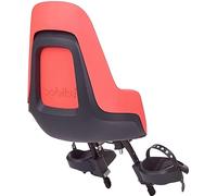 BOBIKE 8012000016 - Silla Delantera One Mini para Bicicletas con Ruedas de 26” a 29” Apta para niños con Peso máximo de 15kg con Anclaje en el Tubo de dirección en Color Fierce Flamingo