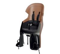BOBIKE 8010800002 - Silla Bicicleta Reclinable Trasera Portaequipajes Exclusive Evolve Maxi con diseño Envolvente, suspensión integrada y arnés 5 Puntos para niños, Marrón Canela