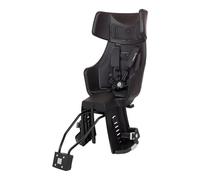 BOBIKE 8011300032 - Silla Bicicleta Trasera Exclusive Maxi Tour Plus Anclaje en Cuadro - Segura y Elegante con Reflector LED para niños de 9 Meses a 6 años, hasta 22 kg, Negro Urbano