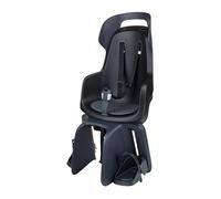 BOBIKE 8011500001 - Silla Bicicleta Trasera GO Maxi AVS+ - Segura, cómoda, instalación con Sistema de Montaje AVS+ para niños de 9 Meses a 6 años, hasta 22 kg, Negro Urbano