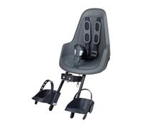 BOBIKE 8012000020 - Silla delantera ONE MINI para bicicletas con ruedas de 26” a 29” apta para niños con peso máximo de 15kg con anclaje en el tubo de dirección en color Urban Grey