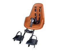 BOBIKE 8012000021 - Silla Portabebé Bicicleta Delantera One Mini Anclaje en Cuadro - Segura y Elegante para niños de 9 Meses a 3 años, hasta 15 kg, Marrón Chocolate