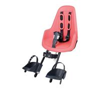 BOBIKE 8012000024 - Silla Portabebé Bicicleta Delantera ONE MINI Anclaje en Cuadro - Segura y elegante para niños de 9 meses a 3 años, hasta 15 kg, Flamenco