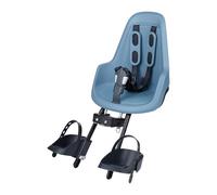BOBIKE 8012000025 - Silla Portabebé Bicicleta Delantera ONE MINI Anclaje en Cuadro - Segura y elegante para niños de 9 meses a 3 años, hasta 15 kg, Azul Ciudadela