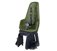 BOBIKE 8012100021 - Silla Bicicleta Trasera One Maxi EB-D para Portaequipajes - Segura y fácil de Montar, Adecuada para niños de 9 Meses a 6 años, hasta 22 kg, Verde Oliva