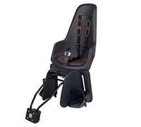 BOBIKE 8012200016 - Silla Trasera One Eco Maxi con Sistema IP&E-BD para Bicicleta con Ruedas de 26” a 29” con Anclaje en el Cuadro y portaequipajes en Color Negro en Color Negro