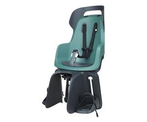 BOBIKE 8012300016 - Silla Bicicleta Trasera GO Maxi para Portaequipajes MIK-HD - Segura y fácil de Montar, Adecuada para niños de 9 Meses a 6 años, hasta 22 kg, Menta