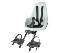BOBIKE 8012500003 Go Mini Asiento de Bicicleta Frontal para Bebés y Niños para Tubo de Dirección - Seguro, Ajustable, Cómodo y Estiloso para Bebés de 9 Meses a 3 Años, hasta 15kg, Menta Malvavisco