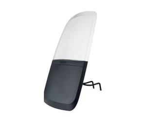 Bobike 8018800001 Parabrisas Gris con Solapa - Deflector Ajustable Y Resistente A Impactos para Sillitas Delanteras De Niños, Pantalla, Compatible Bobike Go Mini, One Mini Y Evolve Mini, Gris