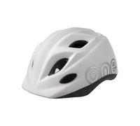 BOBIKE 8740900008 - Casco One Plus Bicicleta para niños Ajustable Talla S (52-56cm) Que combina con Las sillas de Seguridad GO en Color Blanco Nieve