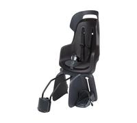 BOBIKE 8012400012 - Silla Bicicleta Trasera GO Maxi Anclaje en Cuadro - Segura, Elegante y Ajustable para niños de 9 Meses a 6 años, hasta 22 kg, Negro Urbano