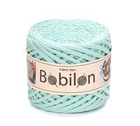 Bobilon Hilo para camiseta, estilo Fettuccini Zpagetti, 7-9 mm, 100% algodón, color menta