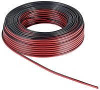Bobina 25m cable paralelo 2x0,75mm rojo/negro